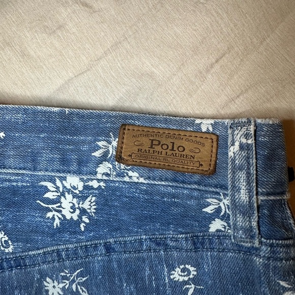 Polo Floral Blue Women's Jeans - Picture 3 of 6